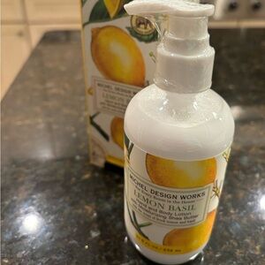 Michel Design Works Lemon Basil Hand & Body Lotion Pump 8 FL Oz. New Sealed.